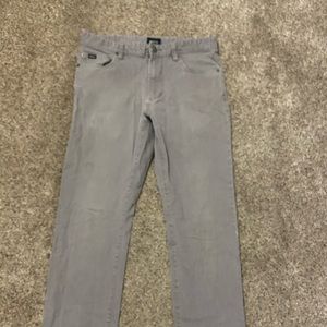 Grey khaki style pants some stains shown in photo. Brand is RVCA size is 32